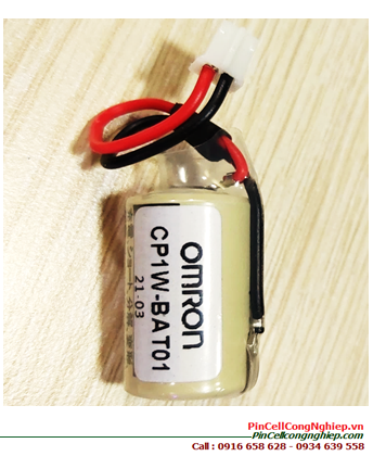 Omron CP1W-BAT01; Pin nuôi nguồn PLC Omron CP1W-BAT01 lithium 3v 1/2AA 950mAh _Made in Japan